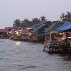 The restaurants at the crab market, Kep, Cambodia