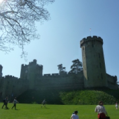 A sunny day at Warwick Castle, UK
